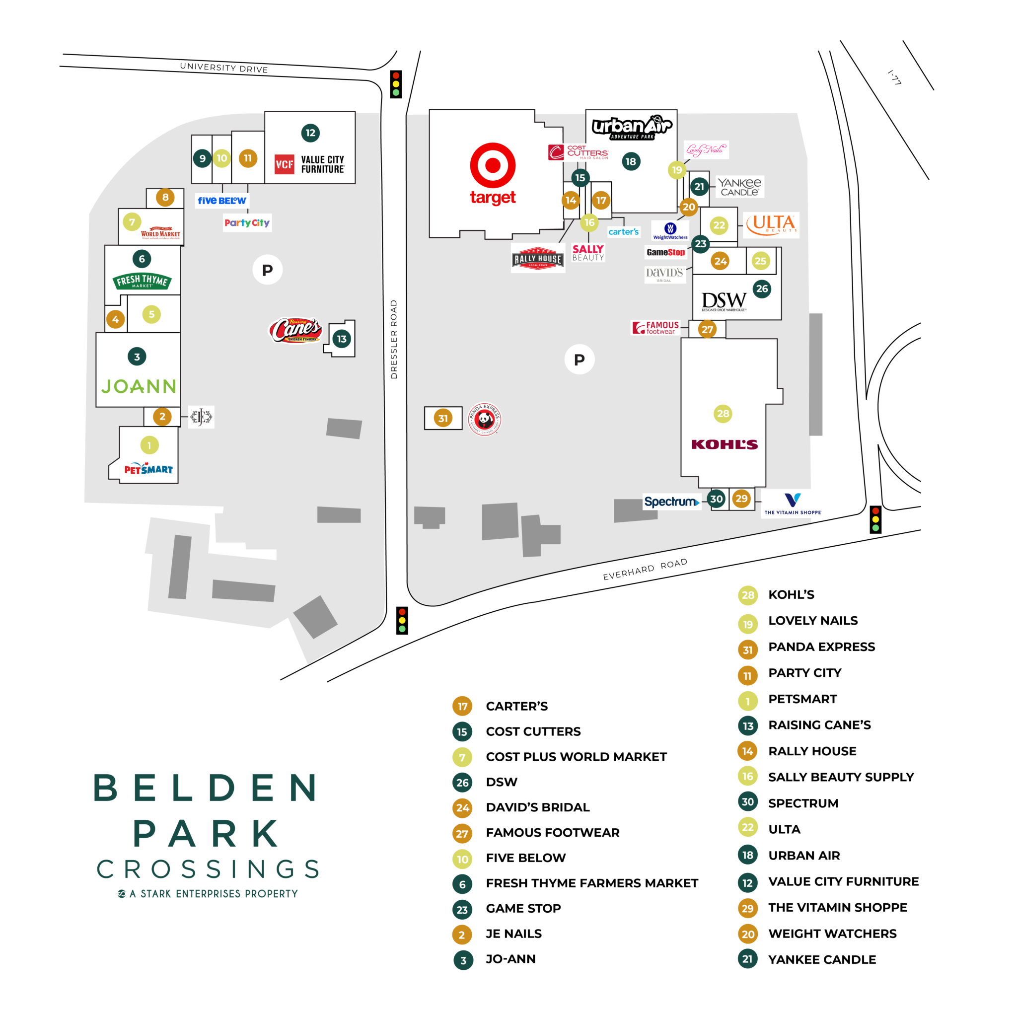 Directory Belden Park Crossings